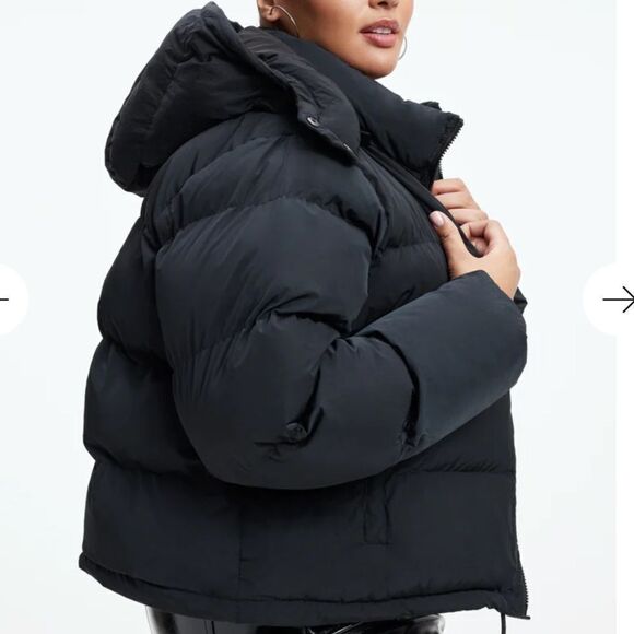 Good American Iridescent Puffer Coat - Picture 3 of 8